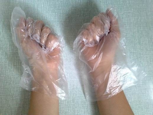 food touch cheap price disposable plastic glove