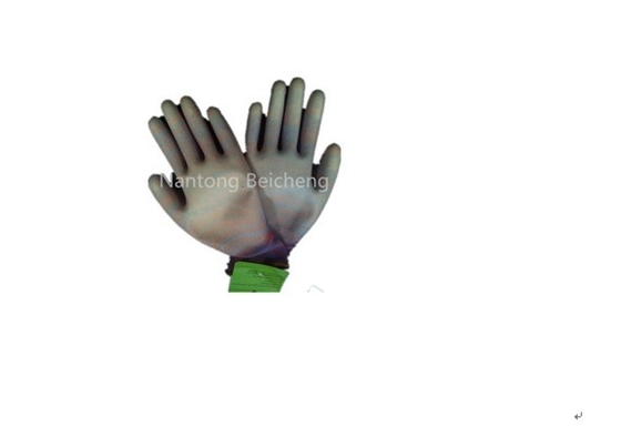 Breathable Seamless PU Coated Glove Anti-slip with Polyester Lined Bamboo Joint Style