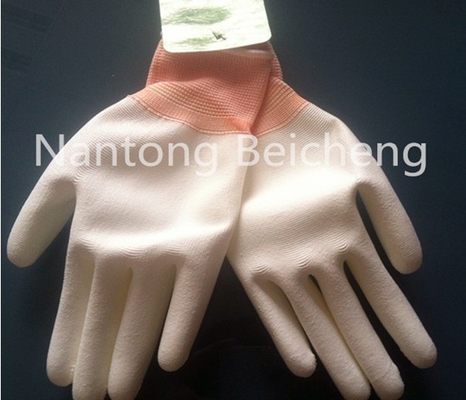 Anti-static PU Coated Glove Gray Polyester with Lined Dip Palm