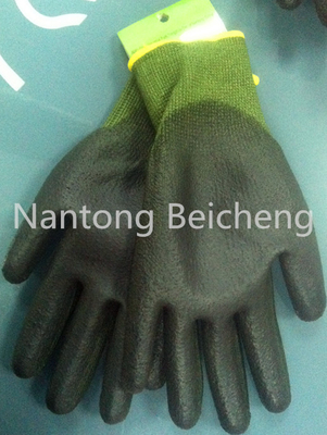 PU Green Cut Resistant Glove 13Gauge with Jonnyma Seamless Lined Dip