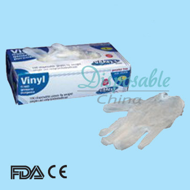 Guanti eliminabili a 9 pollici del PVC/guanti di examation del vinile guanti del vinile con CE FDA