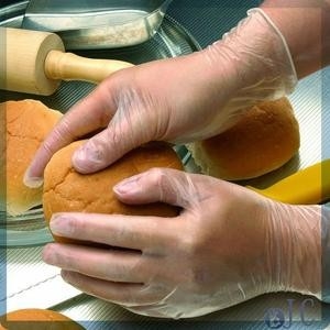 powdered&amp; spolverizzi i guanti liberi del vinile/il produttore in polvere guanto eliminabile non sterile del PVC