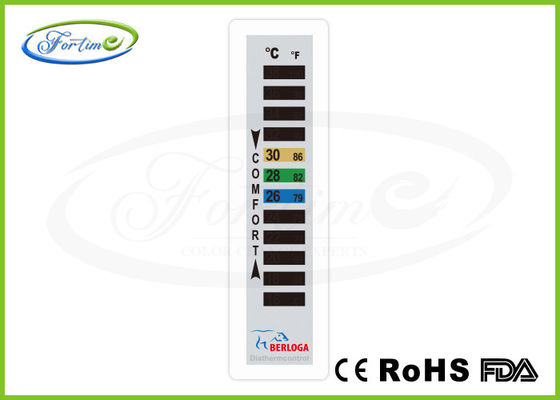 Liquido di plastica Crystal Thermometer della famiglia durevole per i vestiti/cappotti 16 ~ ℃ 38