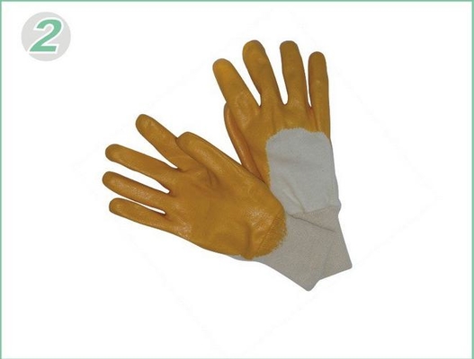 Guanti del lavoro del rivestimento del nitrile di colore giallo di resistenza del taglio del cuoio di m. per le parti di montaggio