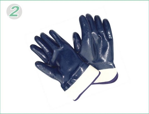Taglio resistenza pesante dazio Nitrile rivestite guanti da lavoro con fodera morbida Jersey